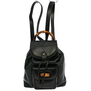 Gucci Black Bamboo Backpack 003.2058.0030 XX08015